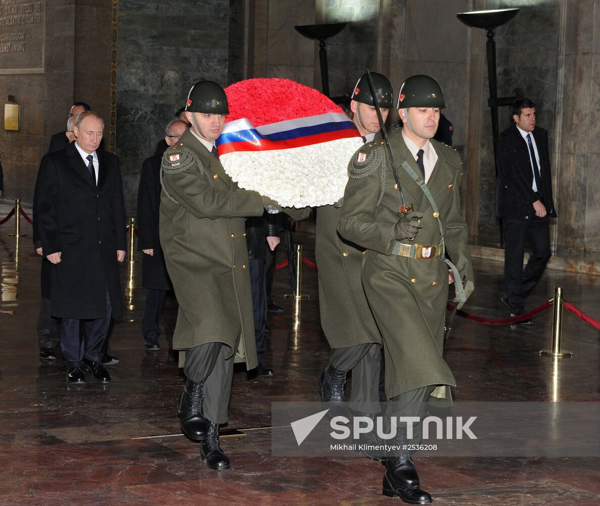 Vladimir Putin's working visit to Turkey