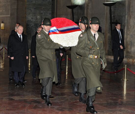 Vladimir Putin's working visit to Turkey
