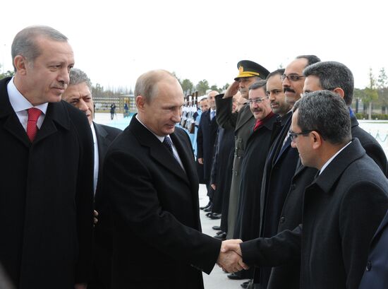 Vladimir Putin's working visit to Turkey