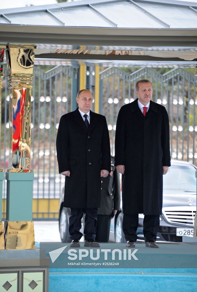 Vladimir Putin's working visit to Turkey