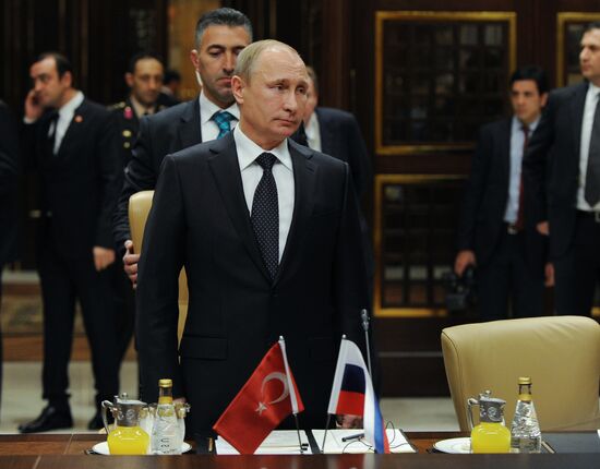 Vladimir Putin's working visit to Turkey
