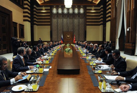 Vladimir Putin's working visit to Turkey