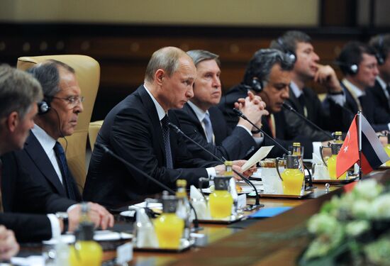 Vladimir Putin's working visit to Turkey