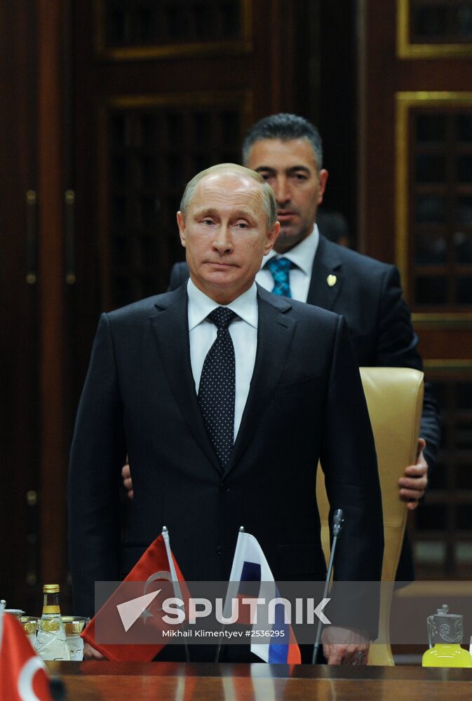 Vladimir Putin's working visit to Turkey