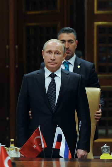 Vladimir Putin's working visit to Turkey