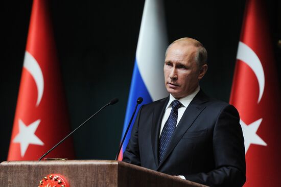 Vladimir Putin's working visit to Turkey
