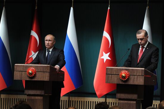 Vladimir Putin's working visit to Turkey