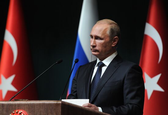 Vladimir Putin's working visit to Turkey