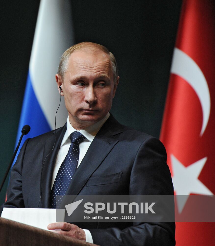 Vladimir Putin's working visit to Turkey