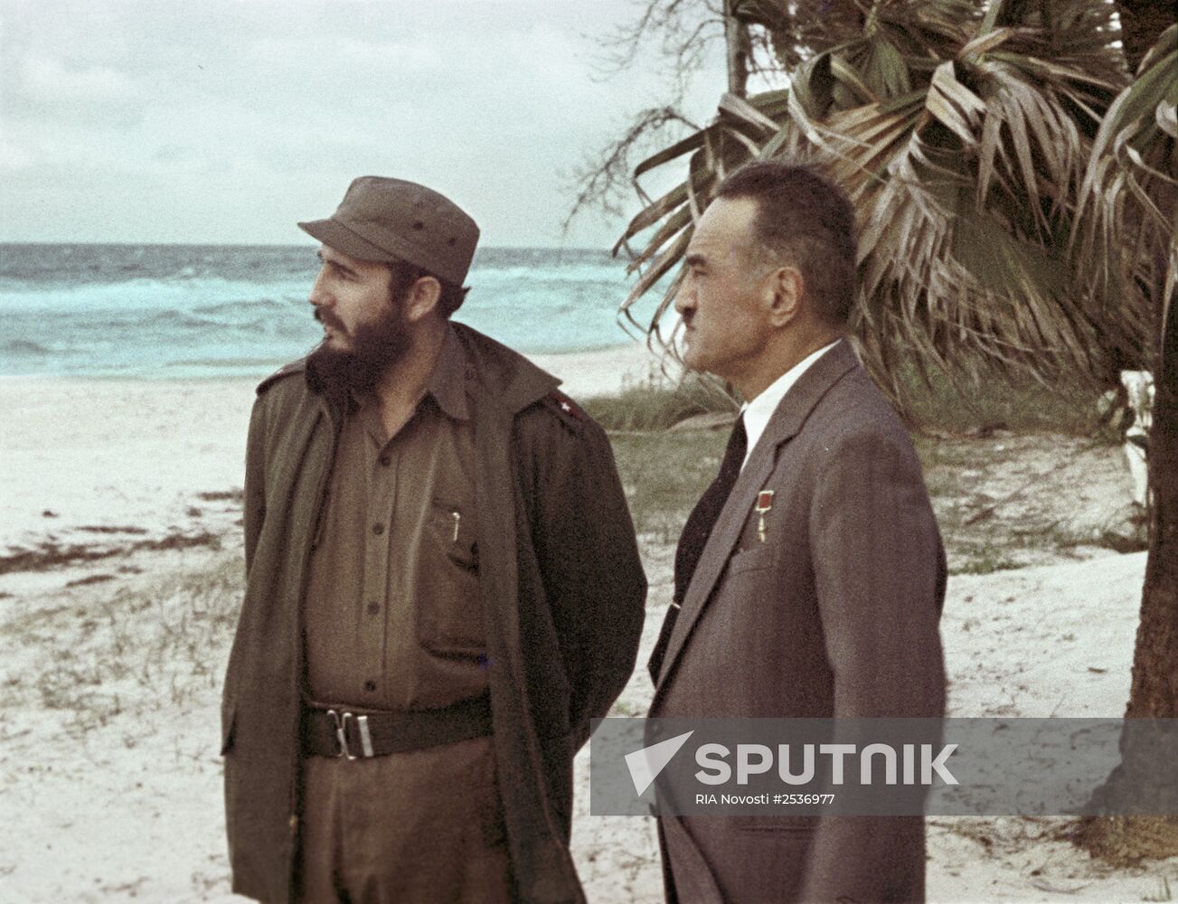 Anastas Mikoyan and Fidel Castro