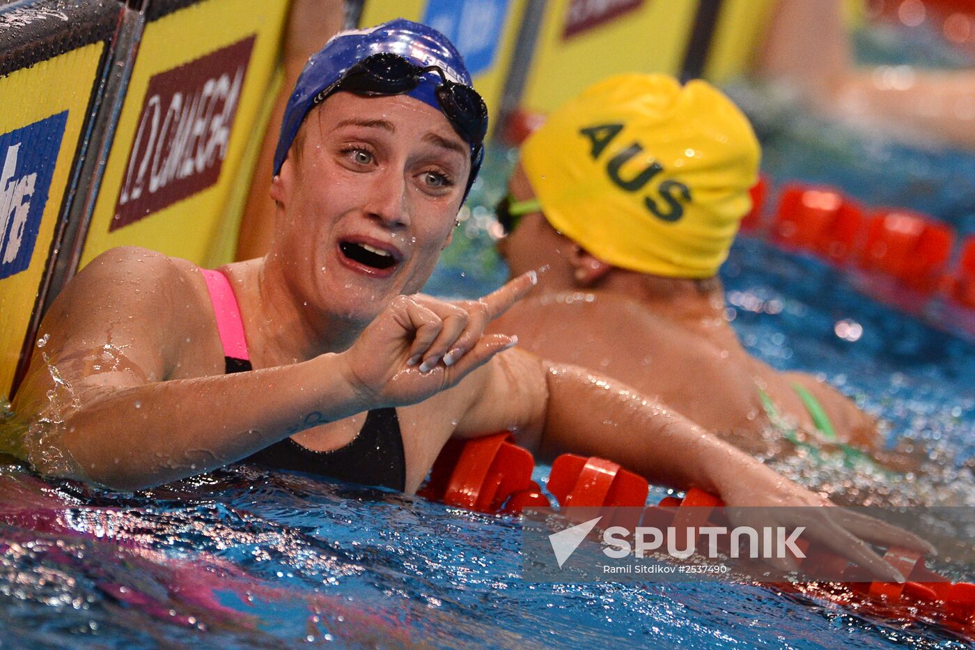 FINA World Swimming Championships (25 m). Day One