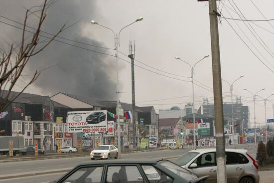 Counter-terrorism operation at Press House in Grozny