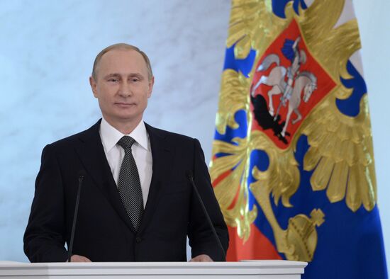 Vladimir Putin delivers annual Presidential Address to Federal Assembly