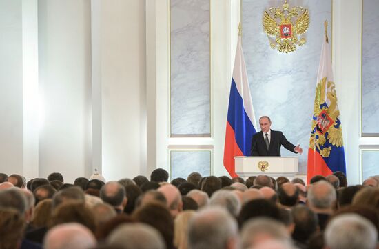 Vladimir Putin delivers annual Presidential Address to Federal Assembly