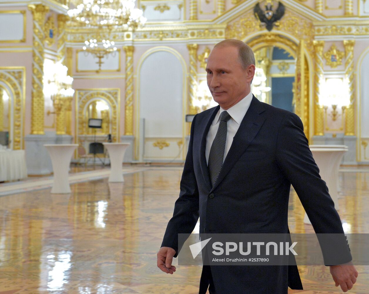 Vladimir Putin delivers annual Presidential Address to Federal Assembly