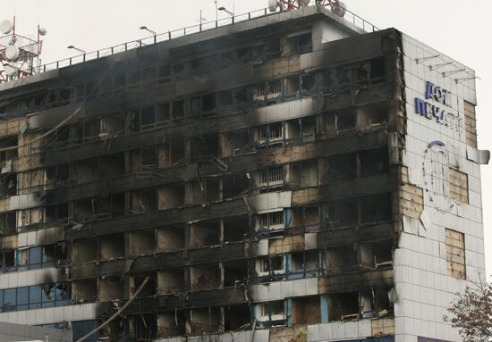 Counter-terrorism operation at Press House in Grozny