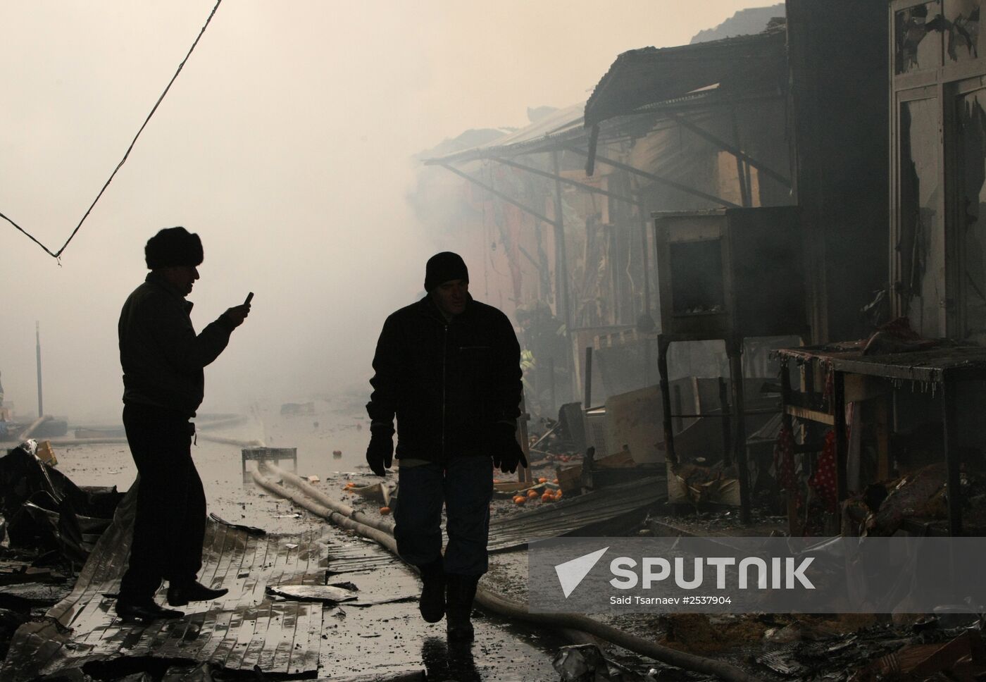 Counter-terrorism operation at Press House in Grozny