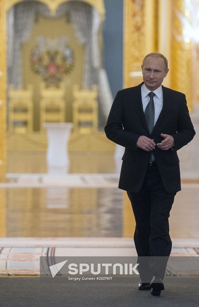 Vladimir Putin delivers annual Presidential Address to Federal Assembly