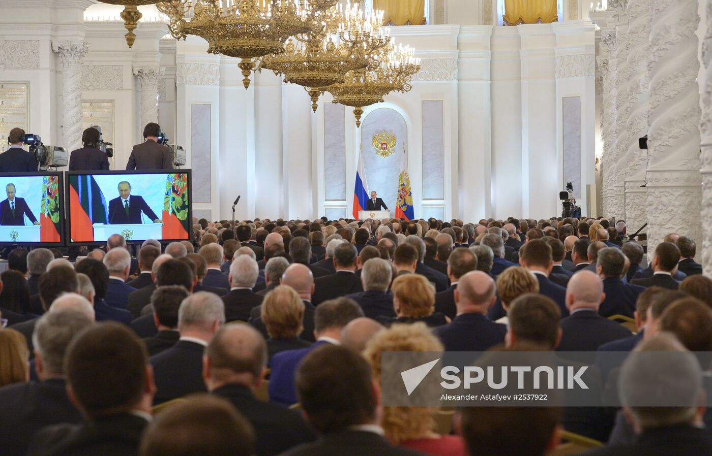 Vladimir Putin delivers annual Presidential Address to Federal Assembly