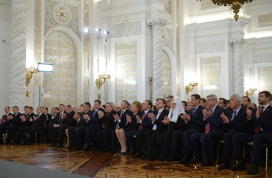 Vladimir Putin delivers annual Presidential Address to Federal Assembly