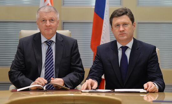 Alexander Novak meets with Pavol Pavlis in Moscow