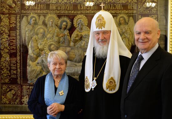 Patriarch Kirill awarded Princess Olga Order to compser Aleksandra Pakhmutova