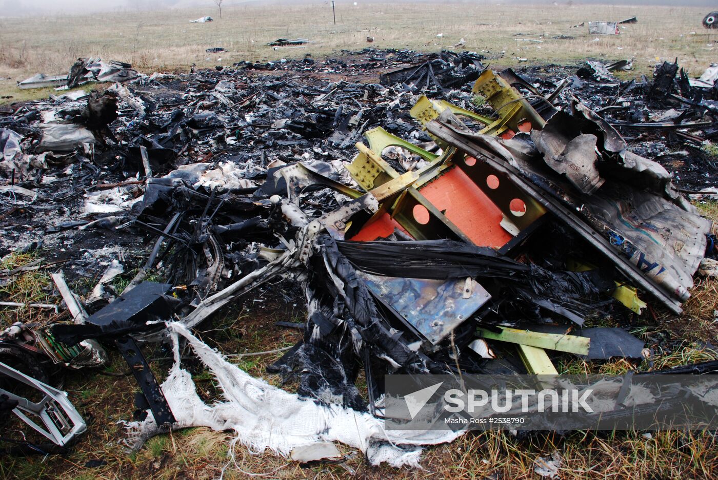 Wreckage of the Malaysian Boeing 777
