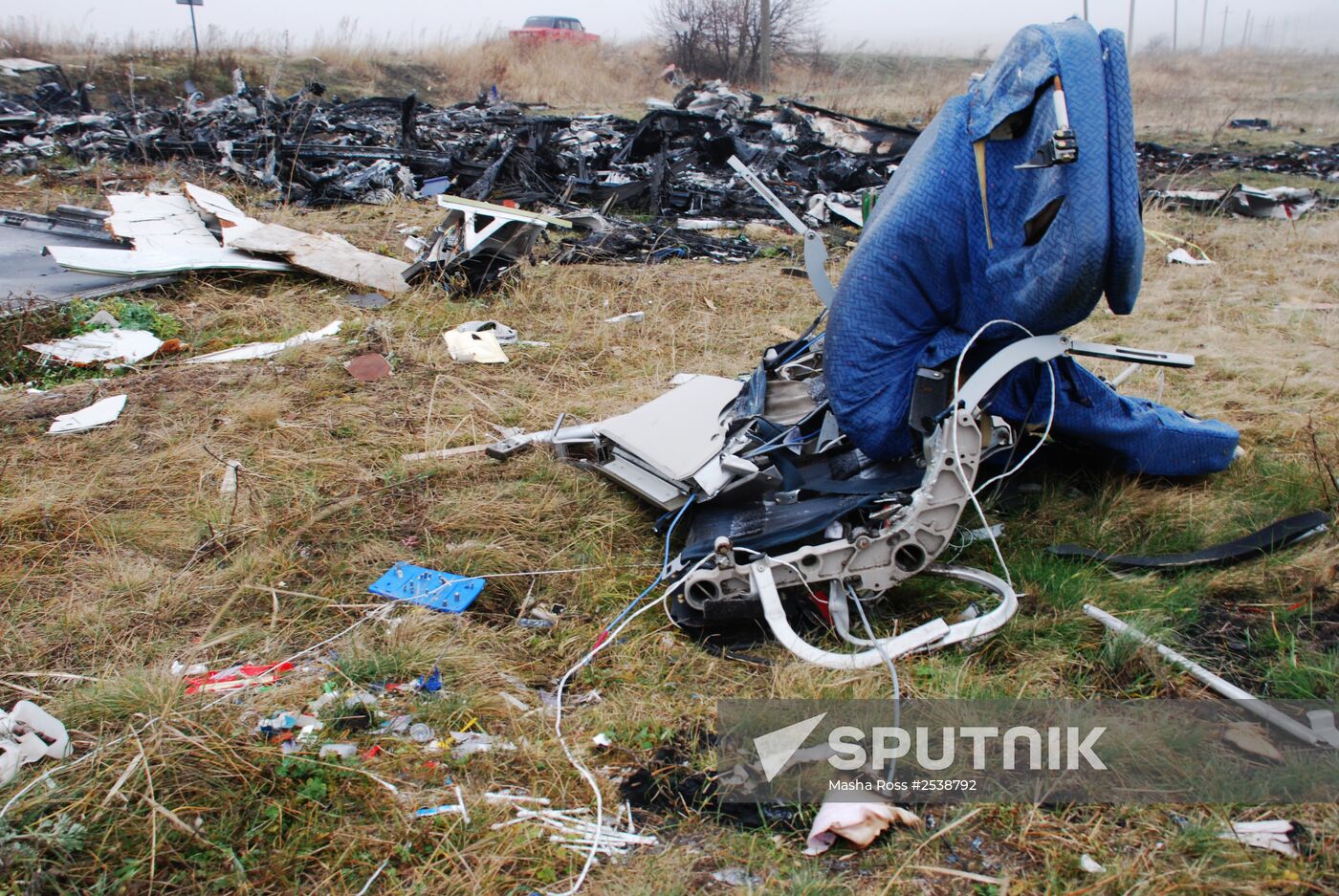 Wreckage of the Malaysian Boeing 777