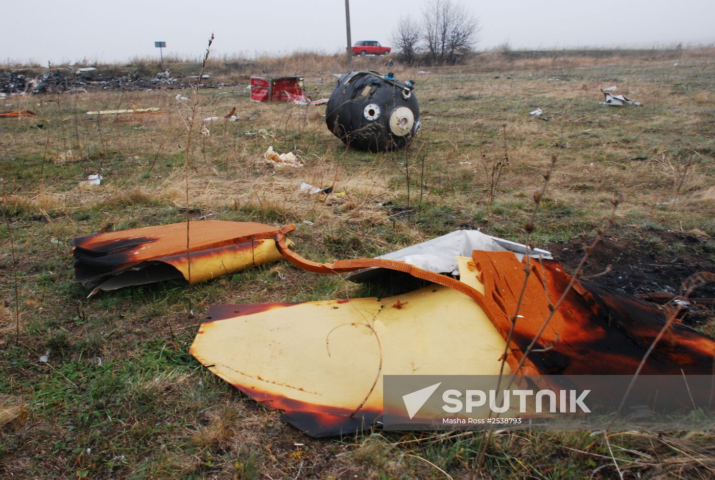 Wreckage of the Malaysian Boeing 777