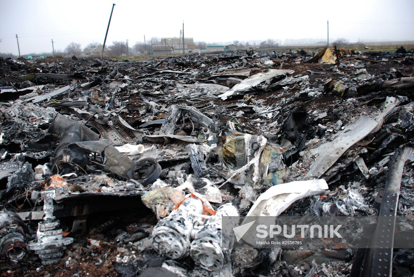 Wreckage of the Malaysian Boeing 777