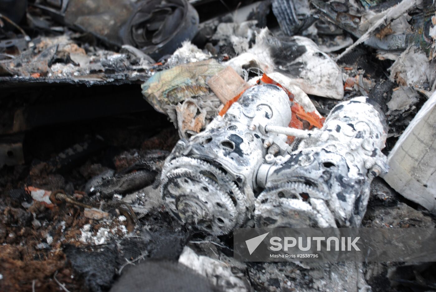 Wreckage of the Malaysian Boeing 777