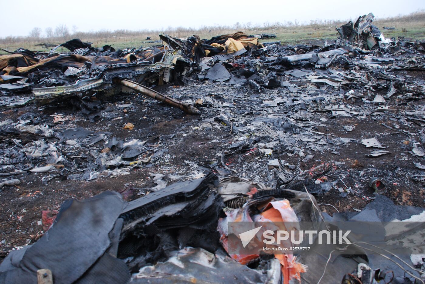 Wreckage of the Malaysian Boeing 777
