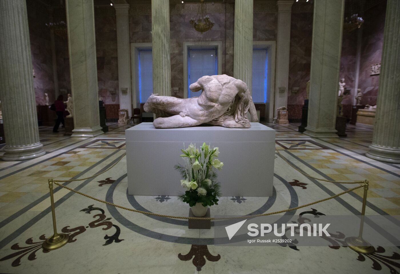 Statue of river god Ilissos from Parthenon is displayed at Hermitage for first time