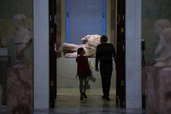 Statue of river god Ilissos from Parthenon is displayed at Hermitage for first time