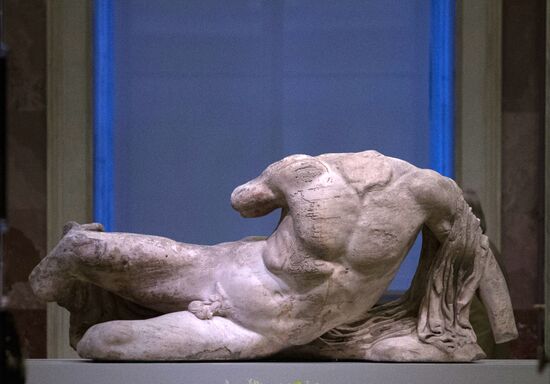Statue of river god Ilissos from Parthenon is displayed at Hermitage for first time