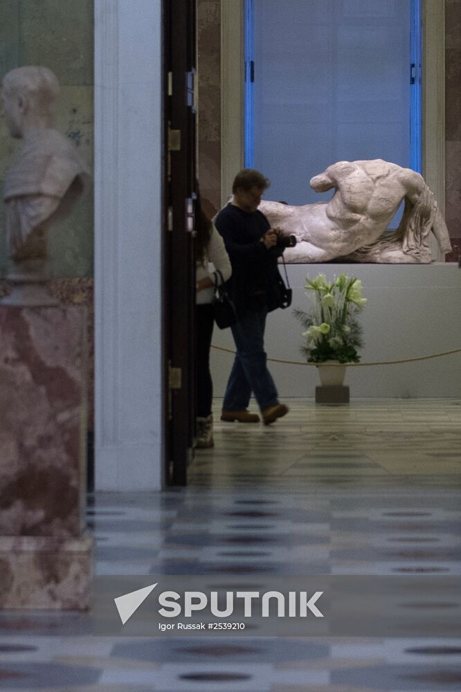 Statue of river god Ilissos from Parthenon is displayed at Hermitage for first time