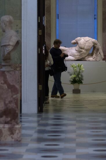 Statue of river god Ilissos from Parthenon is displayed at Hermitage for first time