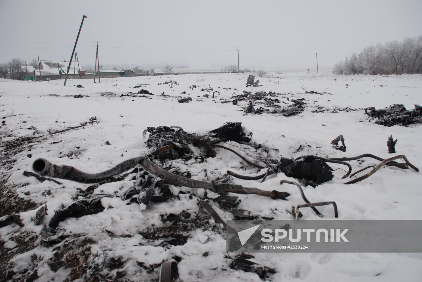 Wreckage of the Malaysian Boeing 777