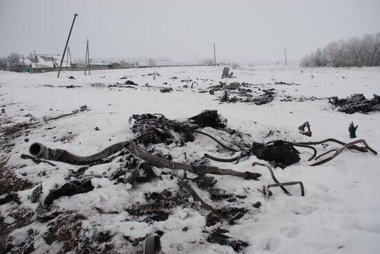Wreckage of the Malaysian Boeing 777