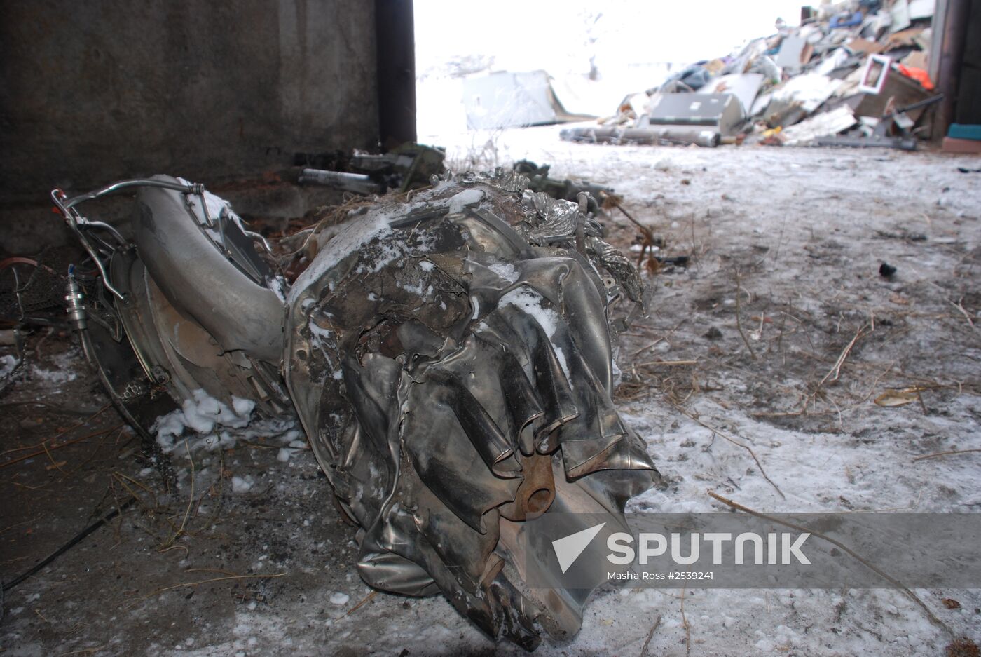 Wreckage of the Malaysian Boeing 777