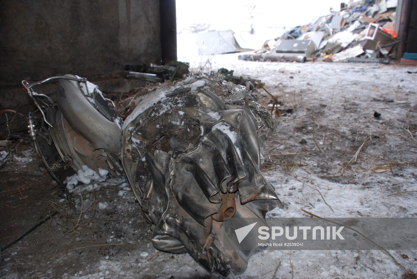 Wreckage of the Malaysian Boeing 777