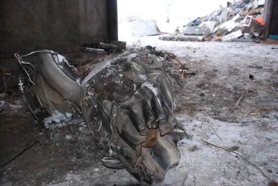 Wreckage of the Malaysian Boeing 777