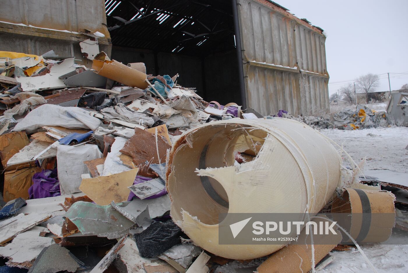 Wreckage of the Malaysian Boeing 777