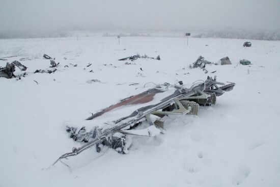 Wreckage of the Malaysian Boeing 777