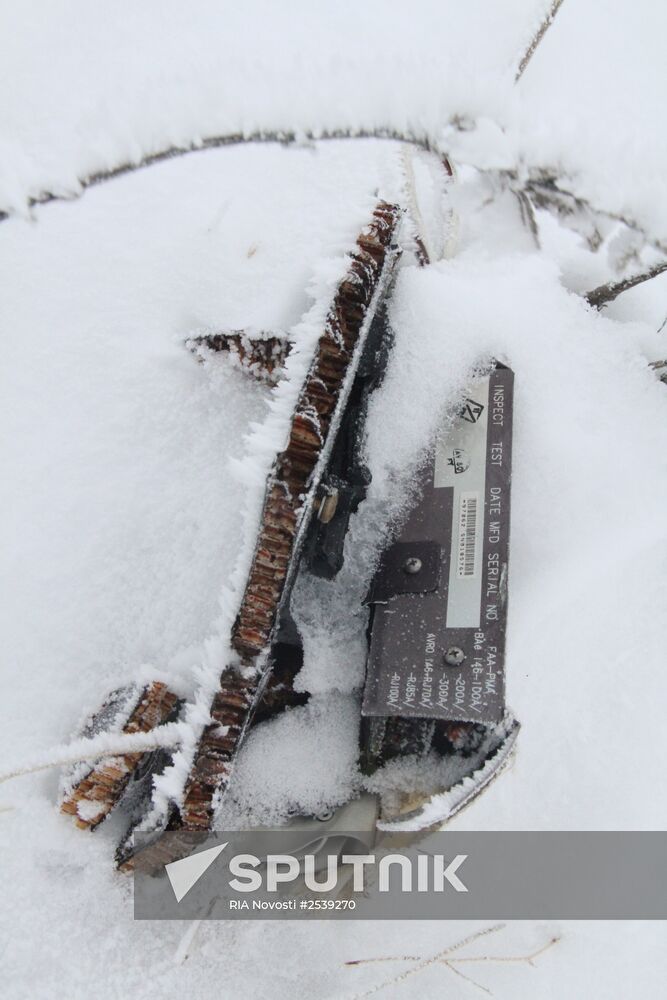 Wreckage of the Malaysian Boeing 777