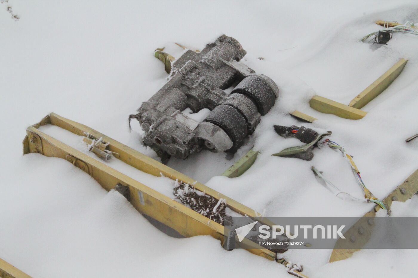 Wreckage of the Malaysian Boeing 777