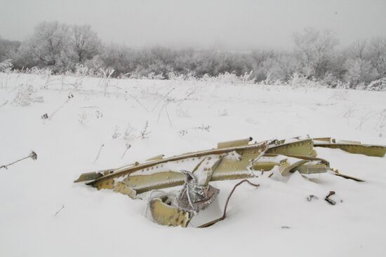Wreckage of the Malaysian Boeing 777