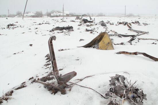 Wreckage of the Malaysian Boeing 777