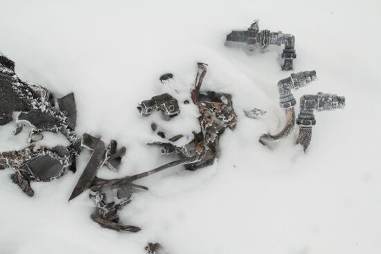 Wreckage of the Malaysian Boeing 777