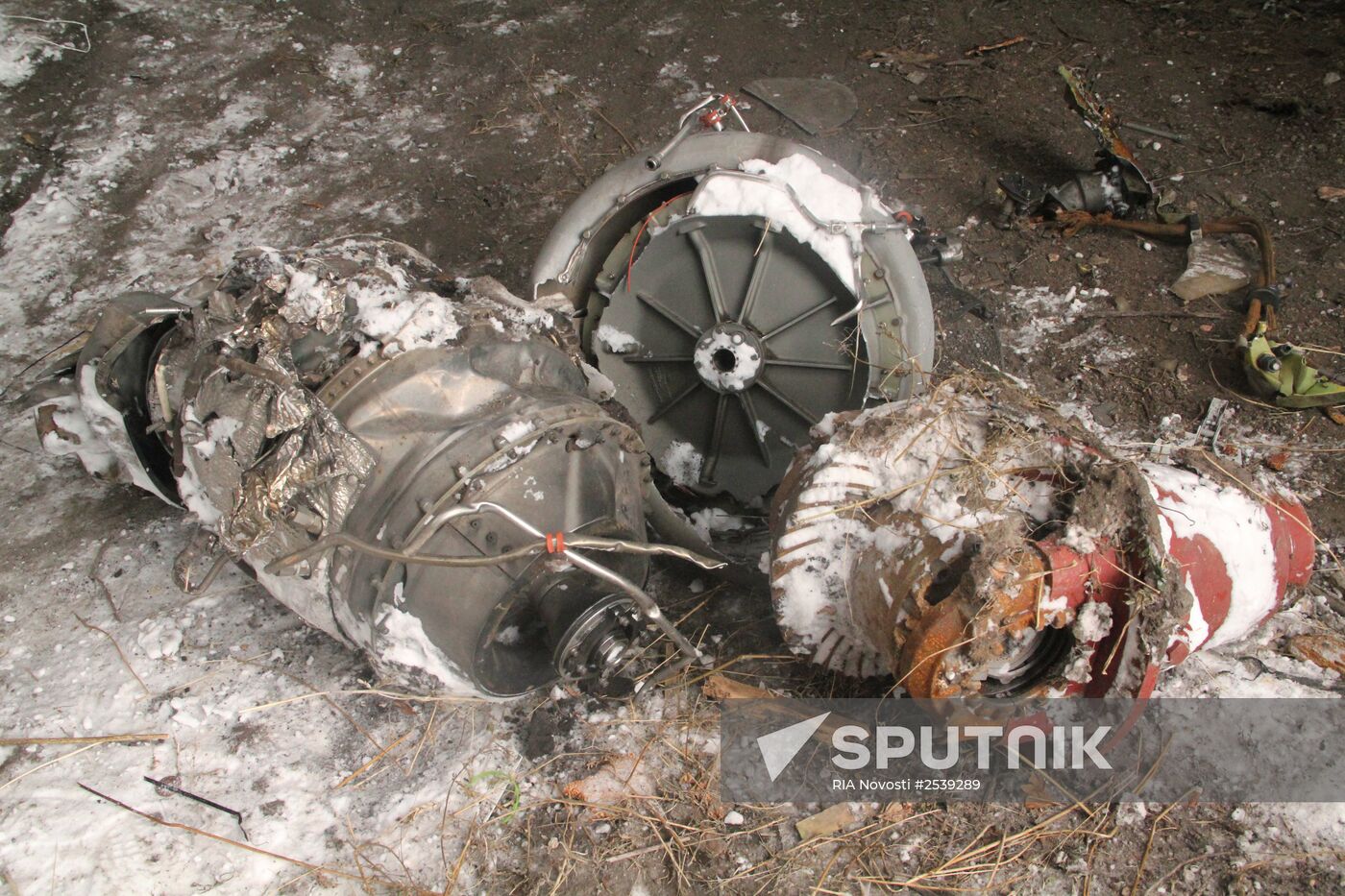 Wreckage of the Malaysian Boeing 777
